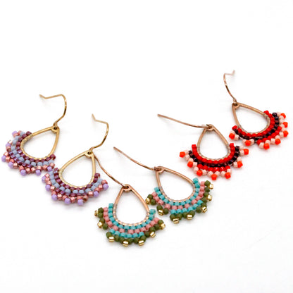 Mini Seed Bead Dangle Earring - Seeds Collection- E8-029