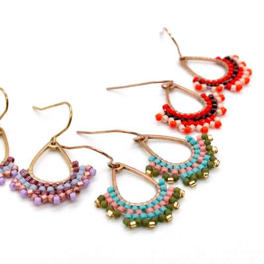Mini Seed Bead Dangle Earring - Seeds Collection- E8-029