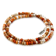 Load image into Gallery viewer, Ivory Jasper + Silver Necklace - NC-521S
