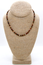 Load image into Gallery viewer, Picasso Jasper + Silver Necklace - NC-522S

