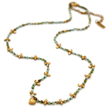 Load image into Gallery viewer, Amazonite Mini Heart Short Necklace - N2-2762A
