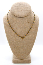 Load image into Gallery viewer, Pyrite Mini Heart Short Necklace - N2-2762B

