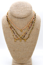 Load image into Gallery viewer, Green Garnet Mini Heart Short Necklace - N2-2762E

