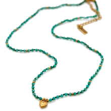 Load image into Gallery viewer, Amazonite Mini Heart Short Necklace - N2-2762D

