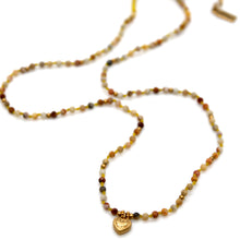 Load image into Gallery viewer, Crazy Agate Mini Heart Short Necklace - N2-2762F
