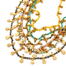 Load image into Gallery viewer, Pyrite and Mini Gold Specks Necklace - N2-2763A
