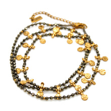 Load image into Gallery viewer, Pyrite and Mini Gold Specks Necklace - N2-2763A
