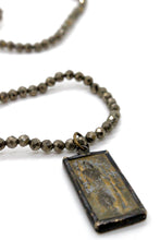 Load image into Gallery viewer, Pyrite Stretch Bracelet or Necklace with Antique Buddha Charm NS-PY-308 -The Buddha Collection-
