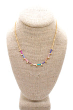 Load image into Gallery viewer, Seed Bead Necklace with Gold Droplets -Seeds Collection- N8-019
