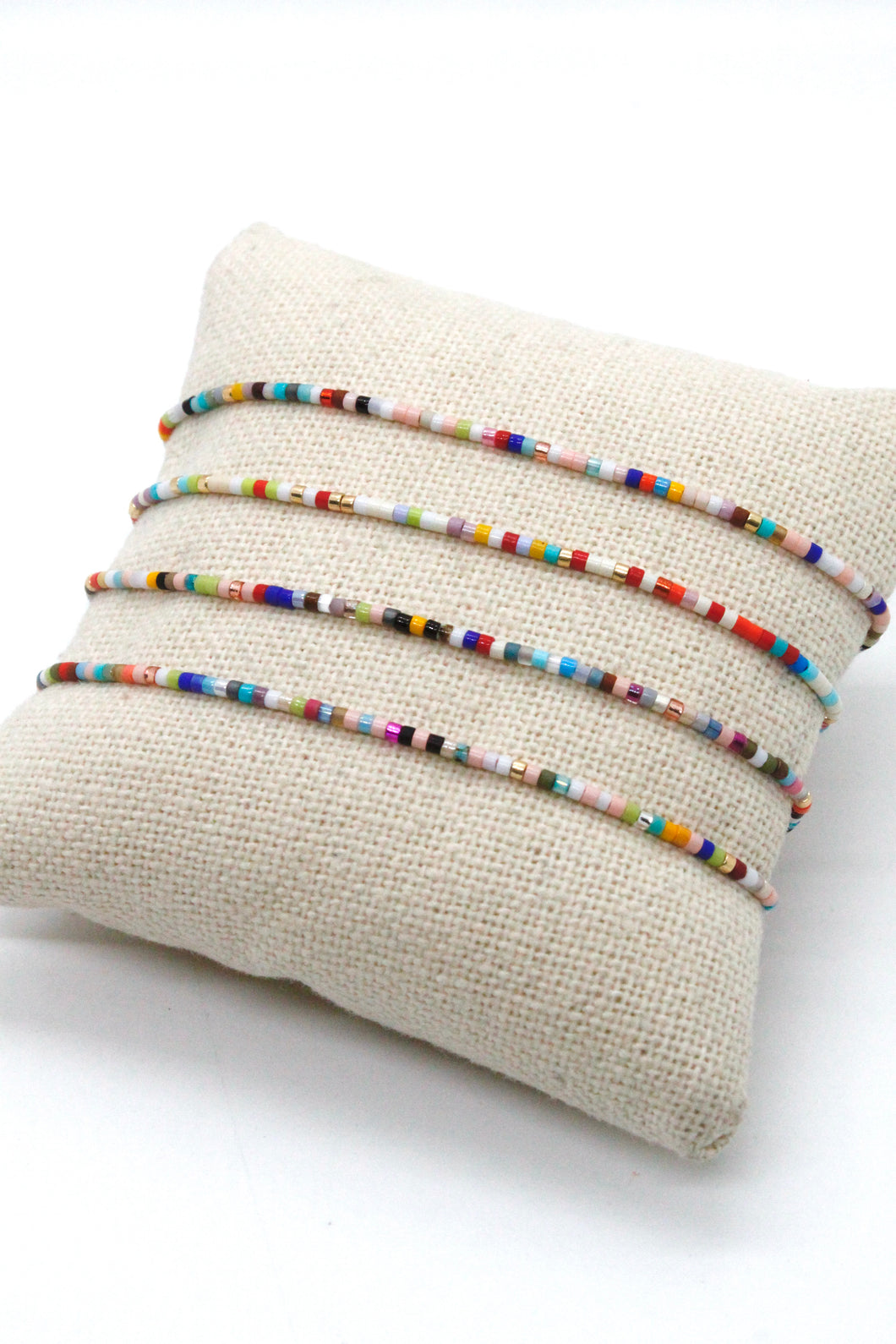 Mini Rainbow Miyuki Seed Bead Single Adjustable Bracelet -Seeds Collection- B8-013