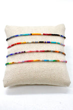 Load image into Gallery viewer, Single Strand Beautiful Rainbow Miyuki Seed Bead Adjustable Bracelet -Seeds Collection- B8-016
