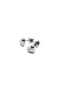 Mini Puff Heart Stud Earrings -Tiny Collection- E3-006