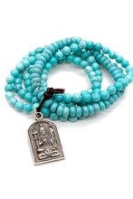 Load image into Gallery viewer, Turquoise Stack Bracelet with Shiva Charm
