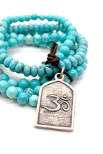 Load image into Gallery viewer, Turquoise Stack Bracelet with Shiva Charm
