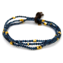 Load image into Gallery viewer, Luxury Mini Faceted Sapphire Stone Bracelet - BC-600
