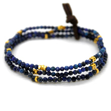 Load image into Gallery viewer, Luxury Mini Faceted Lapis Lazuli Stone Bracelet - BC-601
