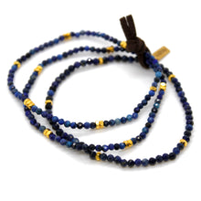 Load image into Gallery viewer, Luxury Mini Faceted Lapis Lazuli Stone Bracelet - BC-601
