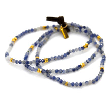 Load image into Gallery viewer, Luxury Mini Faceted Sodalite Stone Bracelet - BC-602
