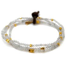 Load image into Gallery viewer, Luxury Mini Faceted Labradorite Stone Bracelet - BC-604
