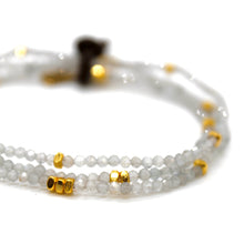 Load image into Gallery viewer, Luxury Mini Faceted Labradorite Stone Bracelet - BC-604
