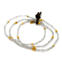 Load image into Gallery viewer, Luxury Mini Faceted Labradorite Stone Bracelet - BC-604
