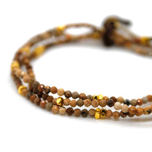 Load image into Gallery viewer, Luxury Mini Faceted Picture Jasper Stone Bracelet - BC-606

