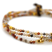 Load image into Gallery viewer, Luxury Mini Faceted Crazy Agate Stone Bracelet - BC-607
