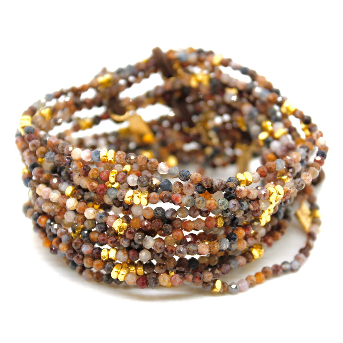 Luxury Mini Faceted Pietersite Stone Bracelet - BC-609