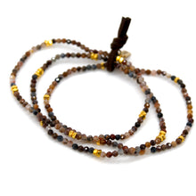 Load image into Gallery viewer, Luxury Mini Faceted Pietersite Stone Bracelet - BC-609

