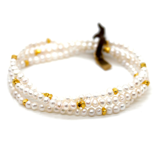 Luxury Mini Freshwater Pearl Bracelet - BC-610