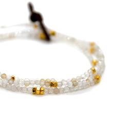 Load image into Gallery viewer, Luxury Mini Faceted Gold Rutilated Quartz Bracelet - BC-612

