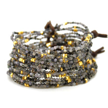 Load image into Gallery viewer, Luxury Mini Faceted Iolite Stone Bracelet - BC-617
