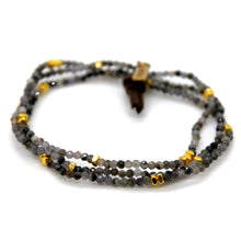 Load image into Gallery viewer, Luxury Mini Faceted Iolite Stone Bracelet - BC-617
