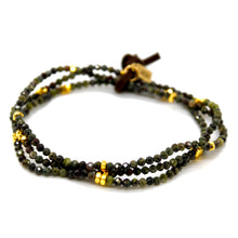 Load image into Gallery viewer, Luxury Mini Faceted Dragon's Blood Jasper Stone Bracelet - BC-619
