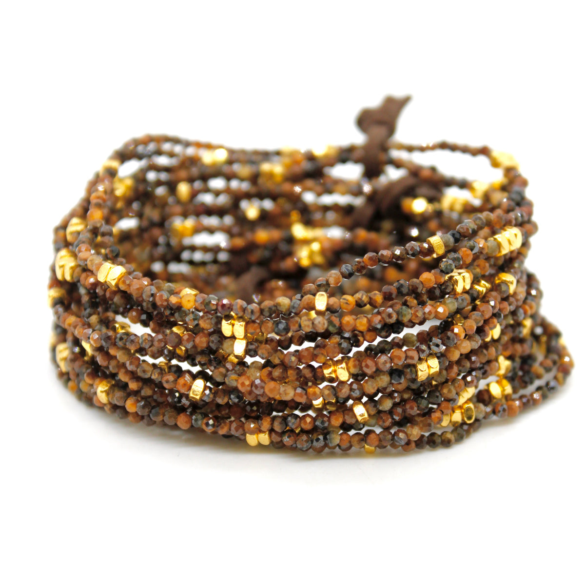 Luxury Mini Faceted Tiger's Eye Stone Bracelet - BC-621