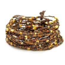 Load image into Gallery viewer, Luxury Mini Faceted Tiger's Eye Stone Bracelet - BC-621
