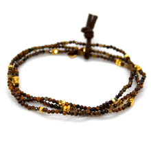 Load image into Gallery viewer, Luxury Mini Faceted Tiger's Eye Stone Bracelet - BC-621
