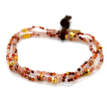 Load image into Gallery viewer, Luxury Mini Faceted Carnelian Agate Stone Bracelet - BC-622
