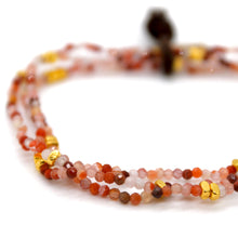 Load image into Gallery viewer, Luxury Mini Faceted Carnelian Agate Stone Bracelet - BC-622
