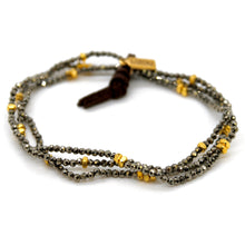 Load image into Gallery viewer, Luxury Mini Faceted Pyrite Stone Bracelet - BC-625
