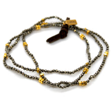 Load image into Gallery viewer, Luxury Mini Faceted Pyrite Stone Bracelet - BC-625
