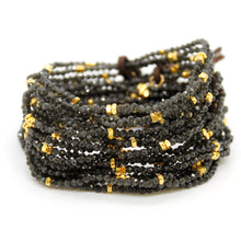 Load image into Gallery viewer, Luxury Mini Faceted Black Obsidian Stone Bracelet - BC-627
