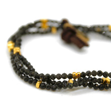 Load image into Gallery viewer, Luxury Mini Faceted Black Obsidian Stone Bracelet - BC-627
