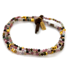 Load image into Gallery viewer, Luxury Mini Faceted Tourmaline Stone Bracelet - BC-629
