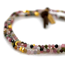 Load image into Gallery viewer, Luxury Mini Faceted Tourmaline Stone Bracelet - BC-629
