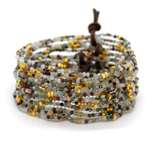 Load image into Gallery viewer, Luxury Mini Faceted Chicken's Blood Stone Bracelet - BC-631
