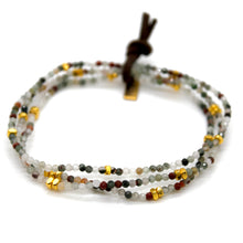 Load image into Gallery viewer, Luxury Mini Faceted Chicken's Blood Stone Bracelet - BC-631
