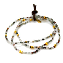 Load image into Gallery viewer, Luxury Mini Faceted Chicken's Blood Stone Bracelet - BC-631
