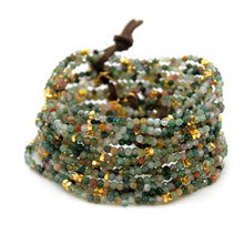 Load image into Gallery viewer, Luxury Mini Faceted Indian Agate Stone Bracelet - BC-632
