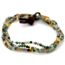 Load image into Gallery viewer, Luxury Mini Faceted Indian Agate Stone Bracelet - BC-632
